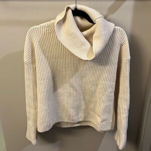 Cream turtleneck sweater